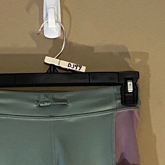 Fabletics Motion365+ High-Waist Colorblock Leggings XS Green  Purple Polyester/E - Picture 12 of 12